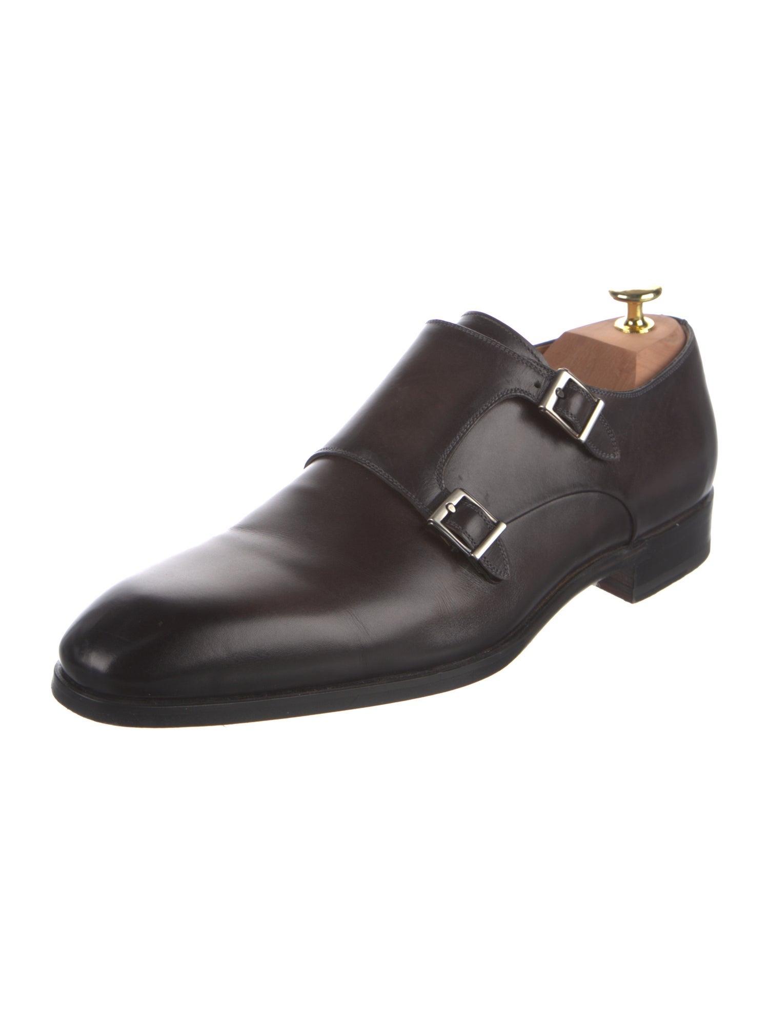 Magnanni Leather Monk Straps