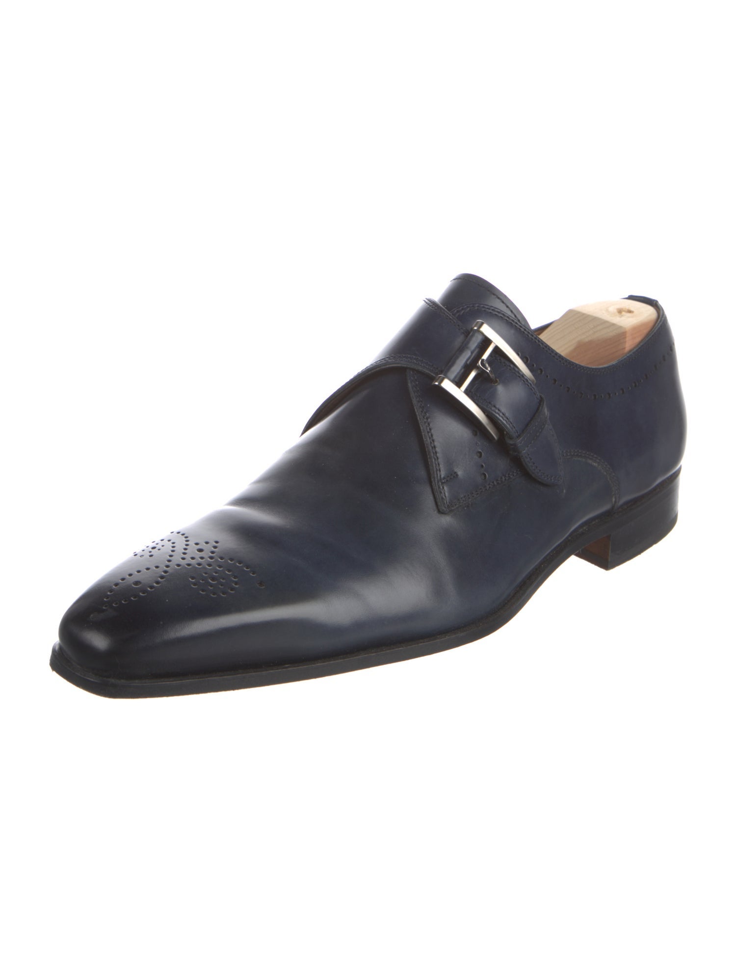 Magnanni Leather Monk Straps