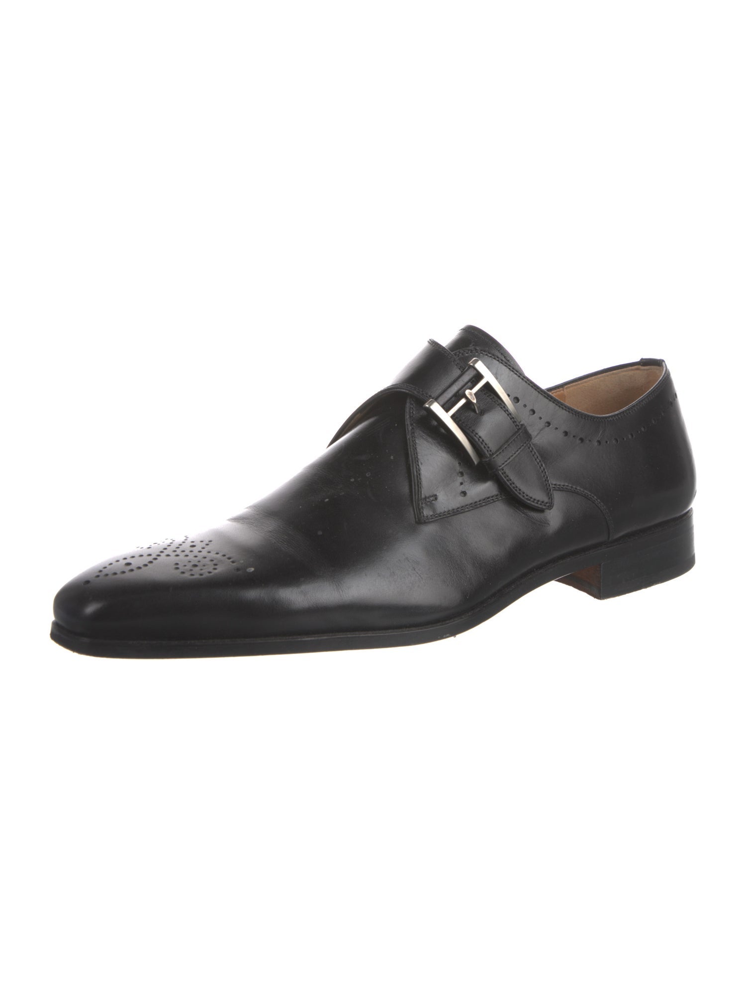 Magnanni Leather Monk Straps