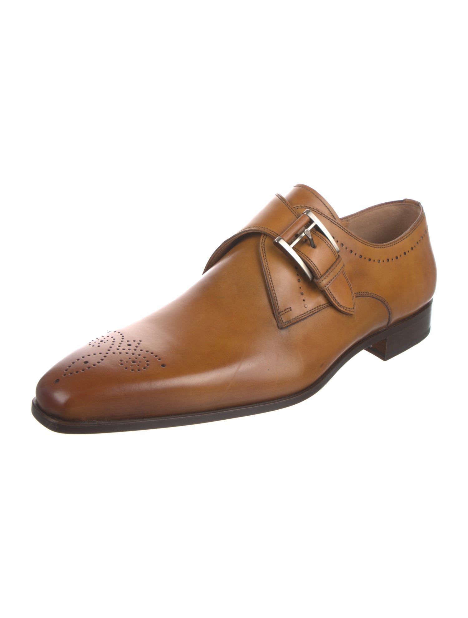 Magnanni Leather Monk Straps