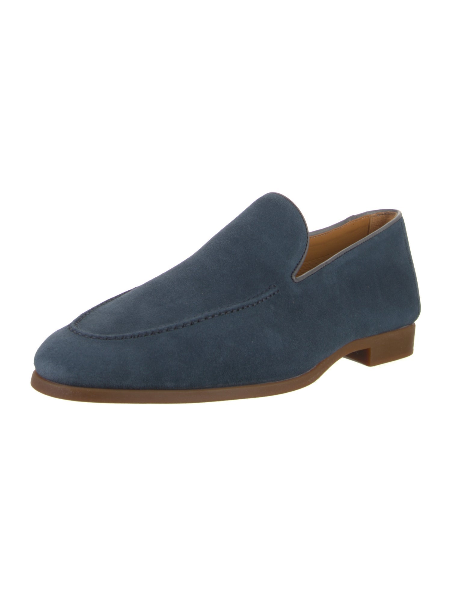 Magnanni Suede Tassel Accents Dress Loafers