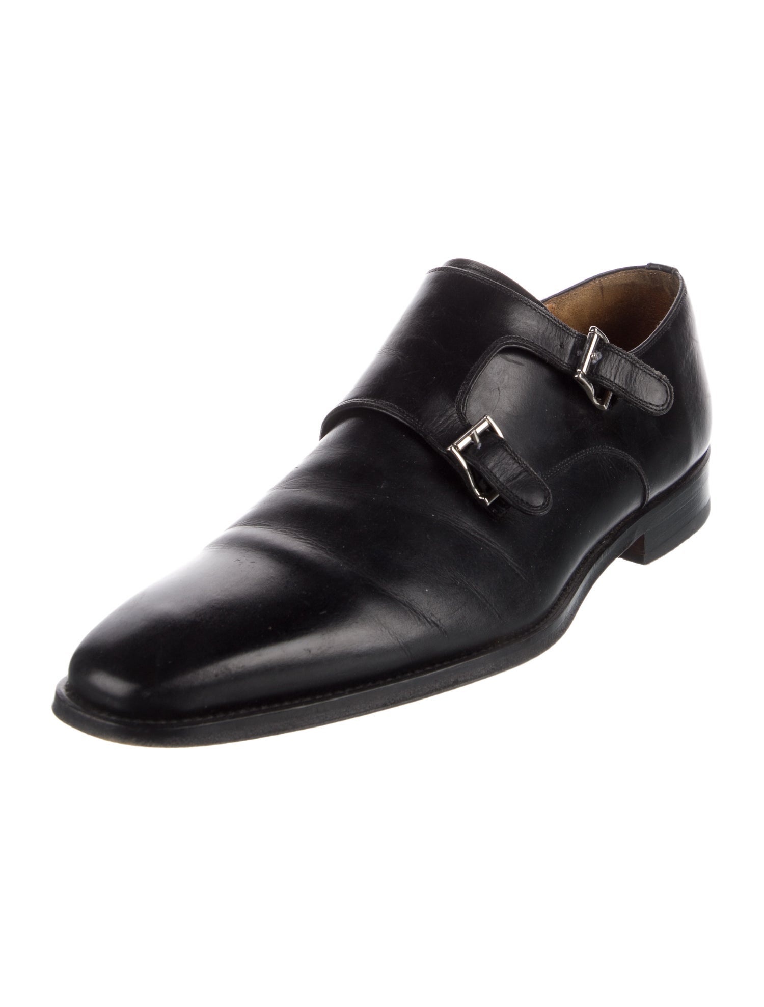 Magnanni Leather Monk Straps