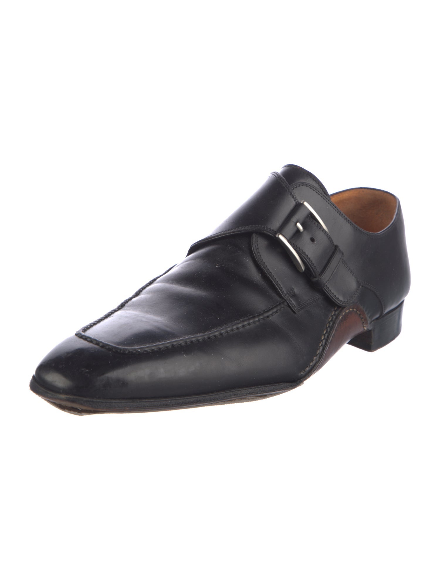 Magnanni Leather Monk Straps