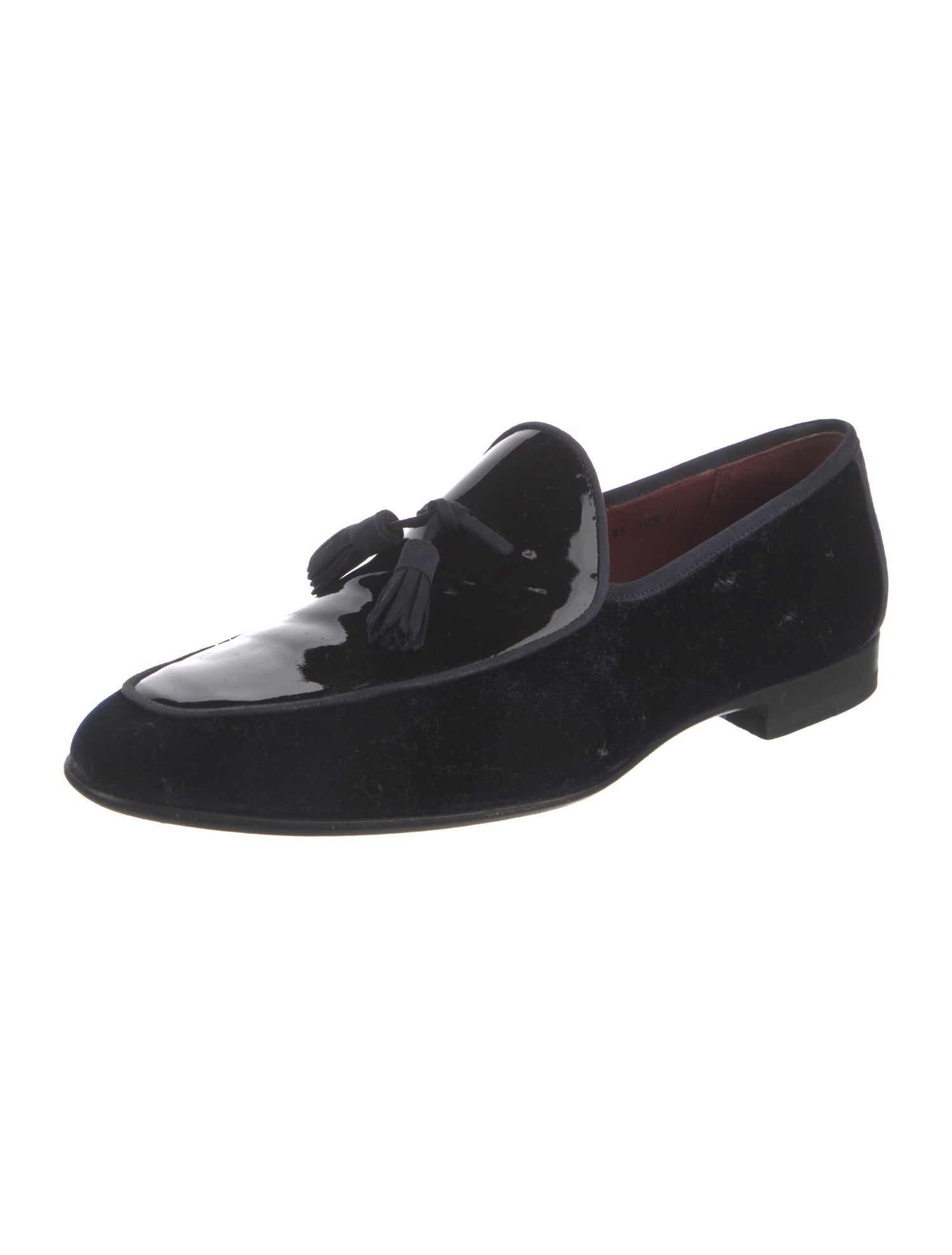 Magnanni Velvet Tassel Accents Loafers
