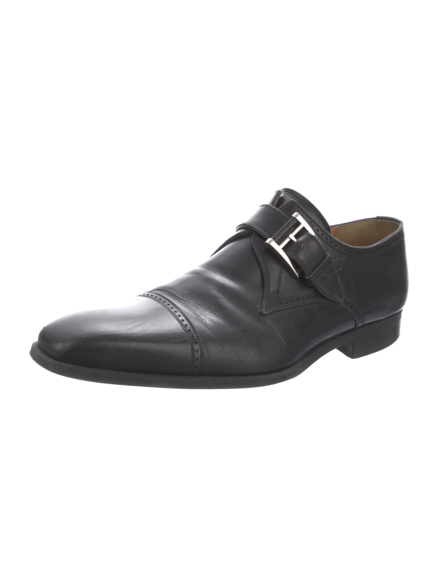 Magnanni Leather Monk Straps