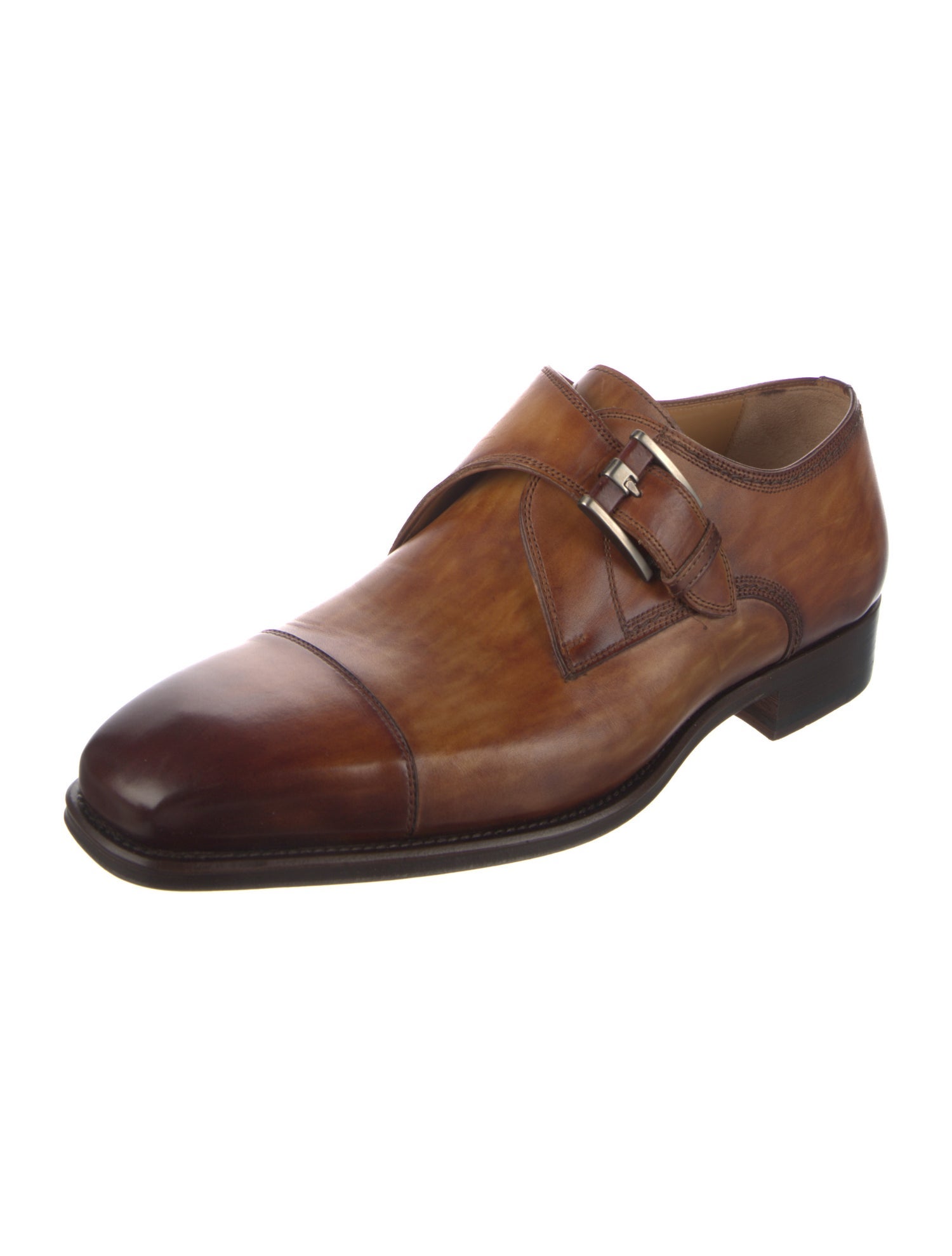 Magnanni Leather Monk Straps