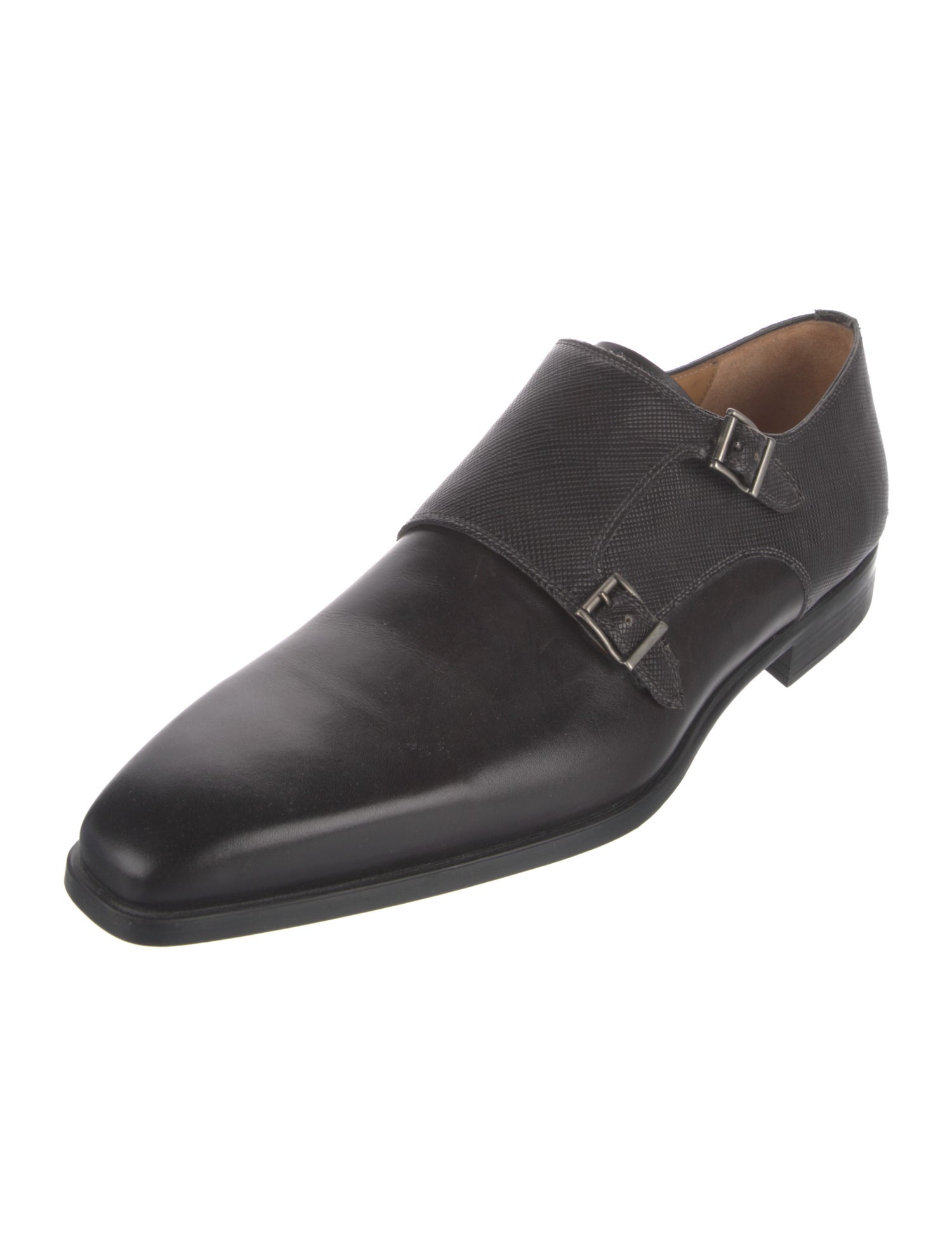 Magnanni Leather Monk Straps