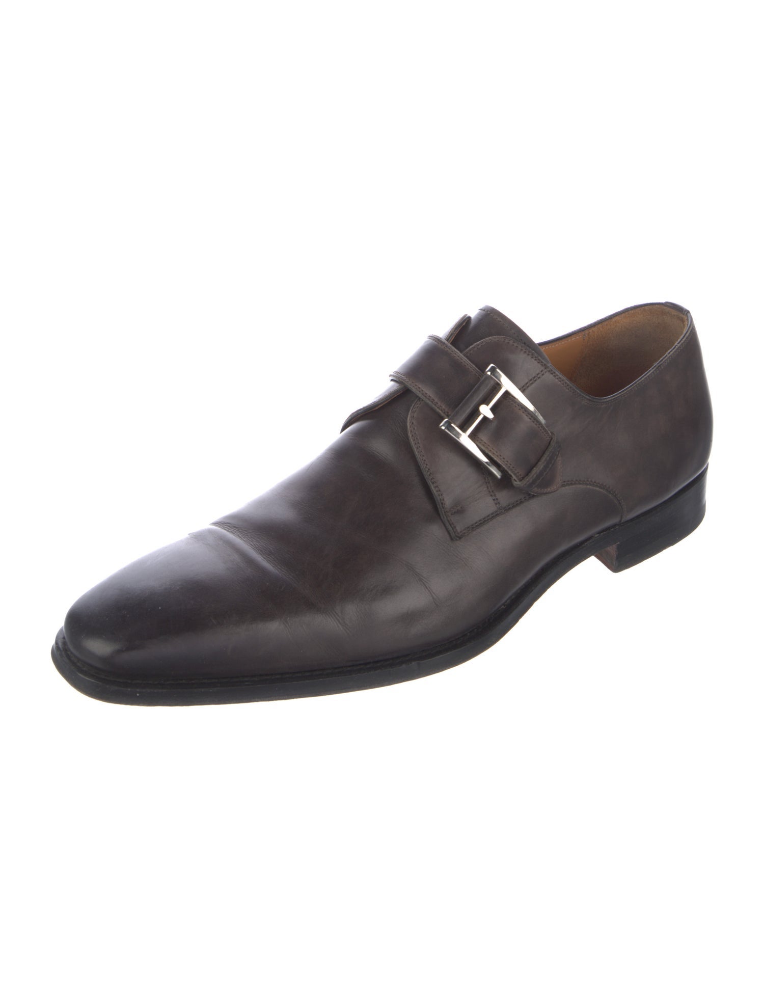 Magnanni Leather Monk Straps