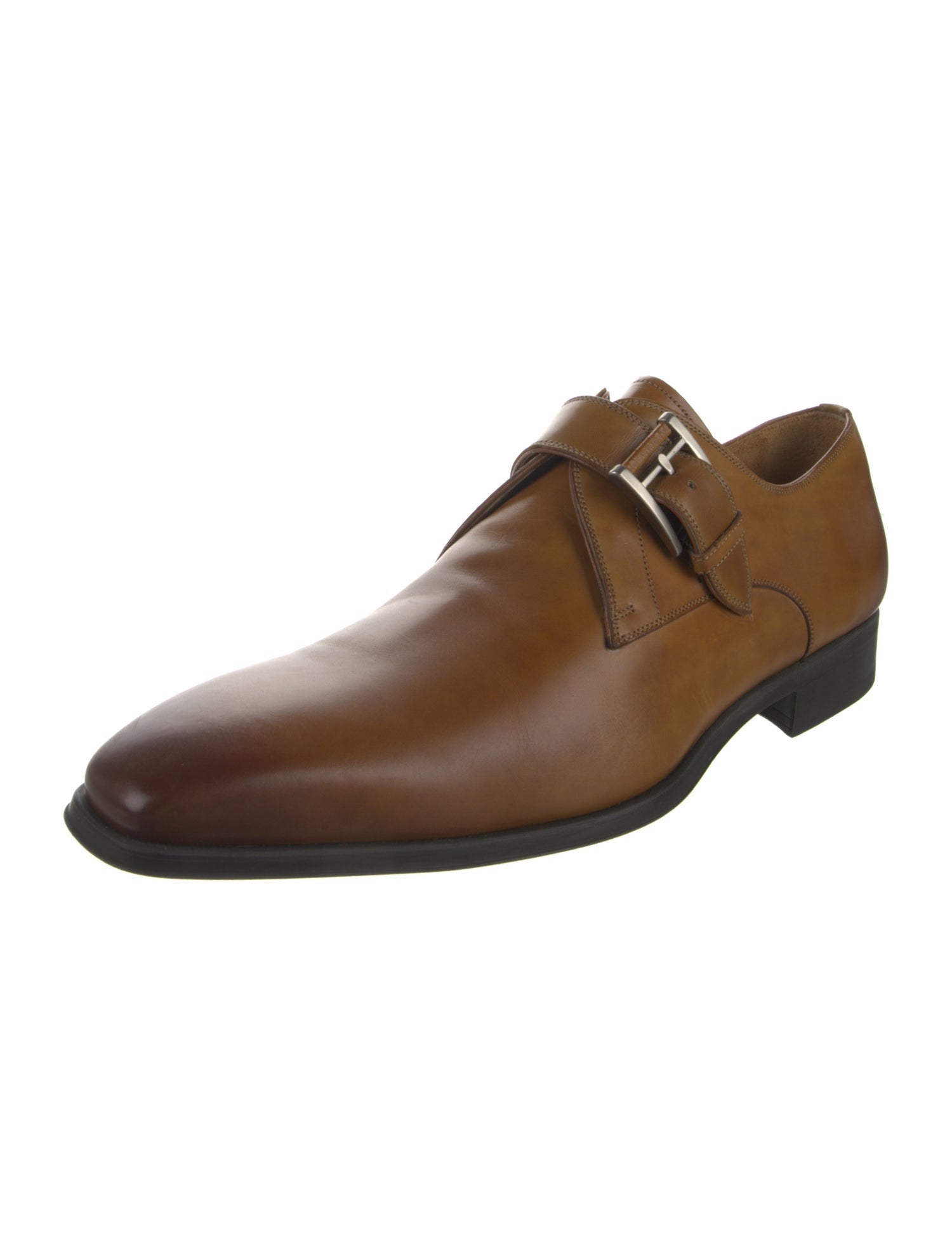 Magnanni Leather Monk Straps