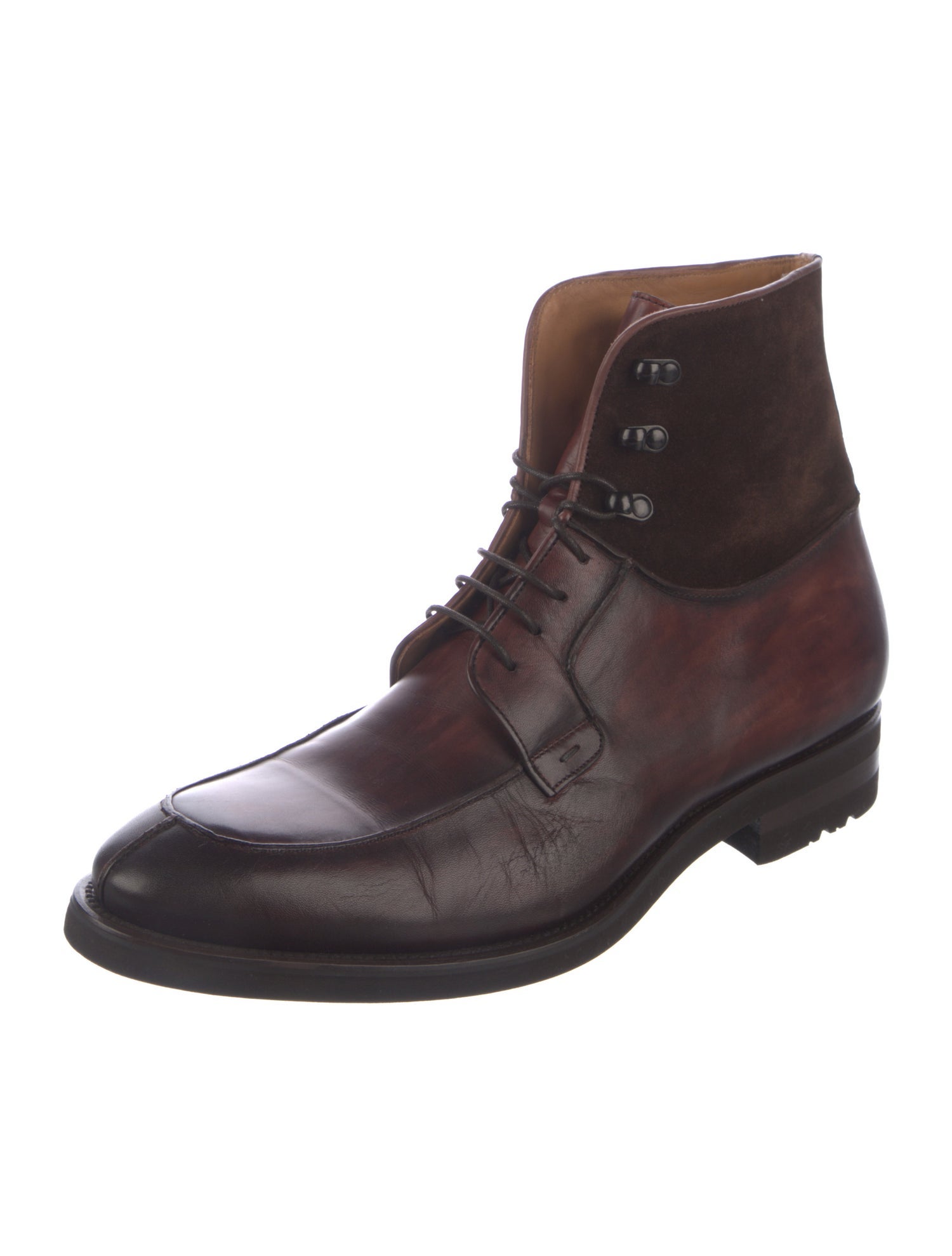 Magnanni Leather Lace-Up Boots