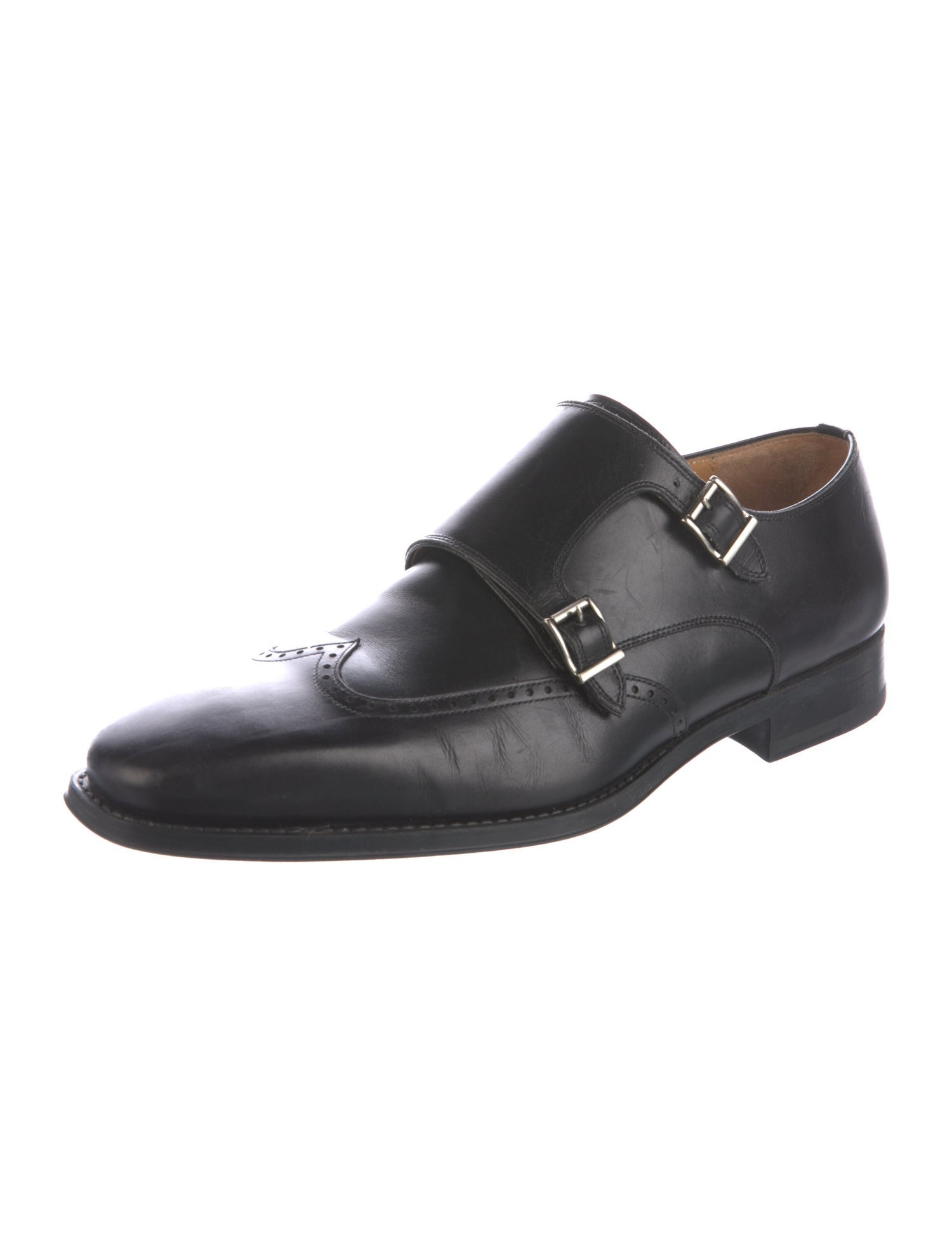 Magnanni Leather Monk Straps