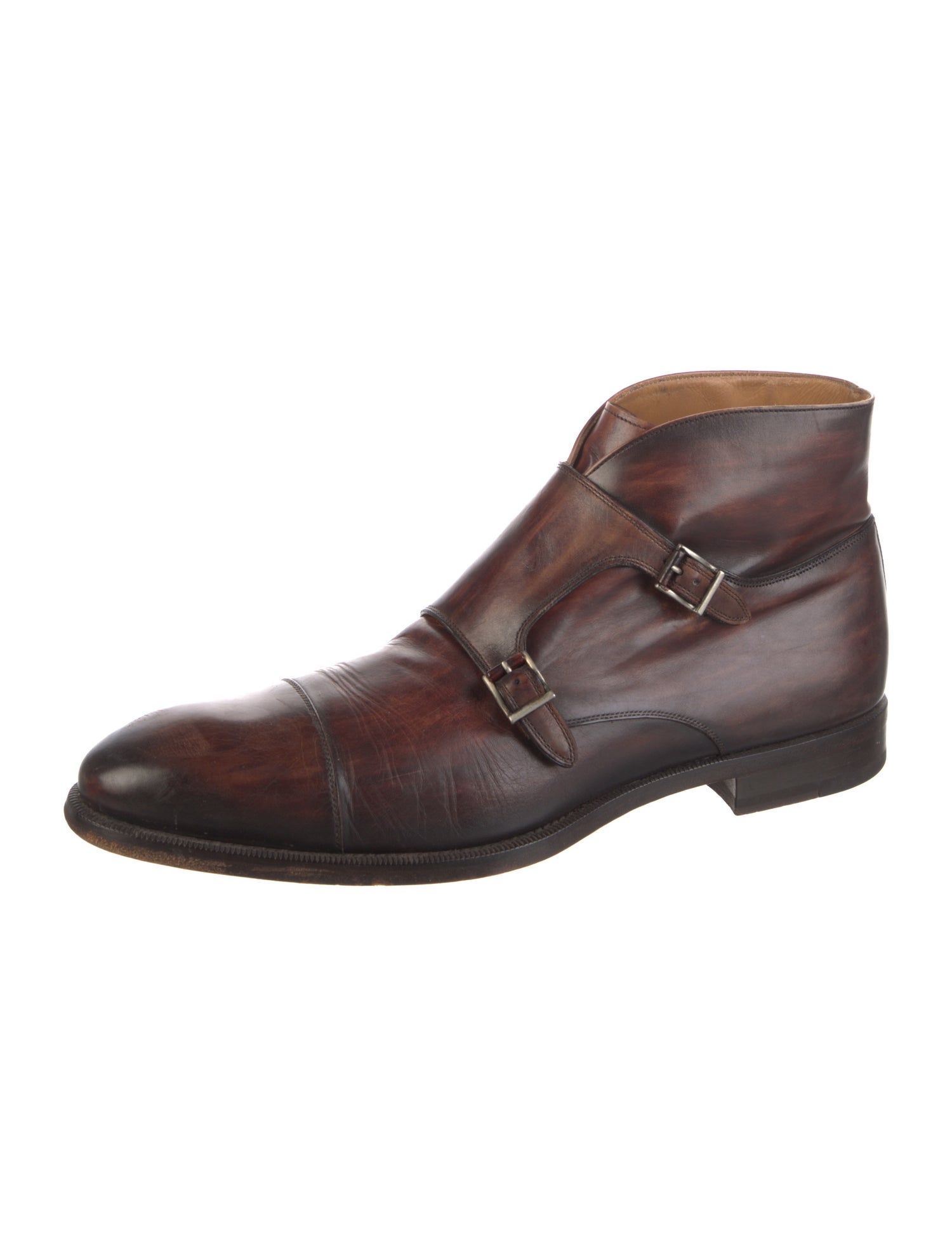 Magnanni Leather Monk Straps