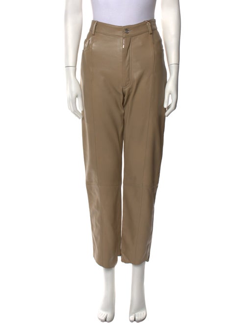 Manokhi Leather Straight Leg Pants