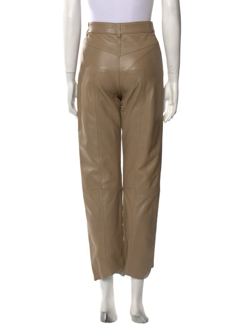 Manokhi Leather Straight Leg Pants