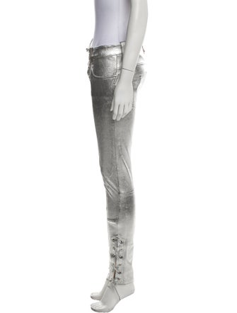 Manokhi Leather Skinny Leg Pants