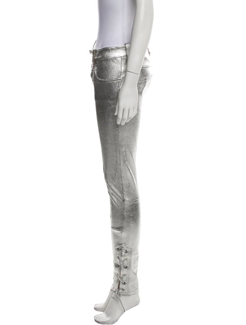 Manokhi Leather Skinny Leg Pants
