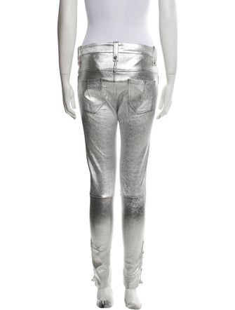 Manokhi Leather Skinny Leg Pants