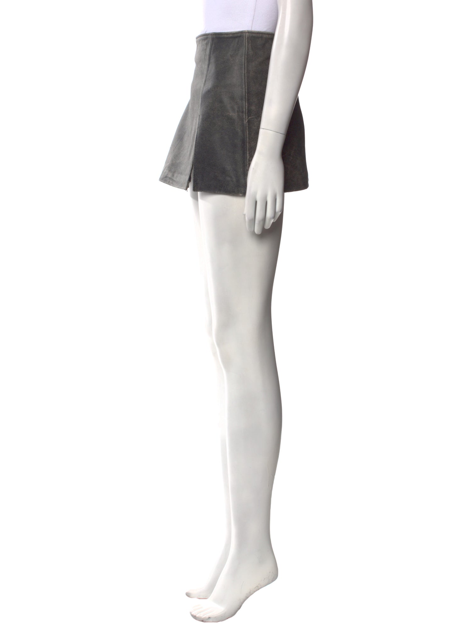 Manokhi Leather Mini Skirt