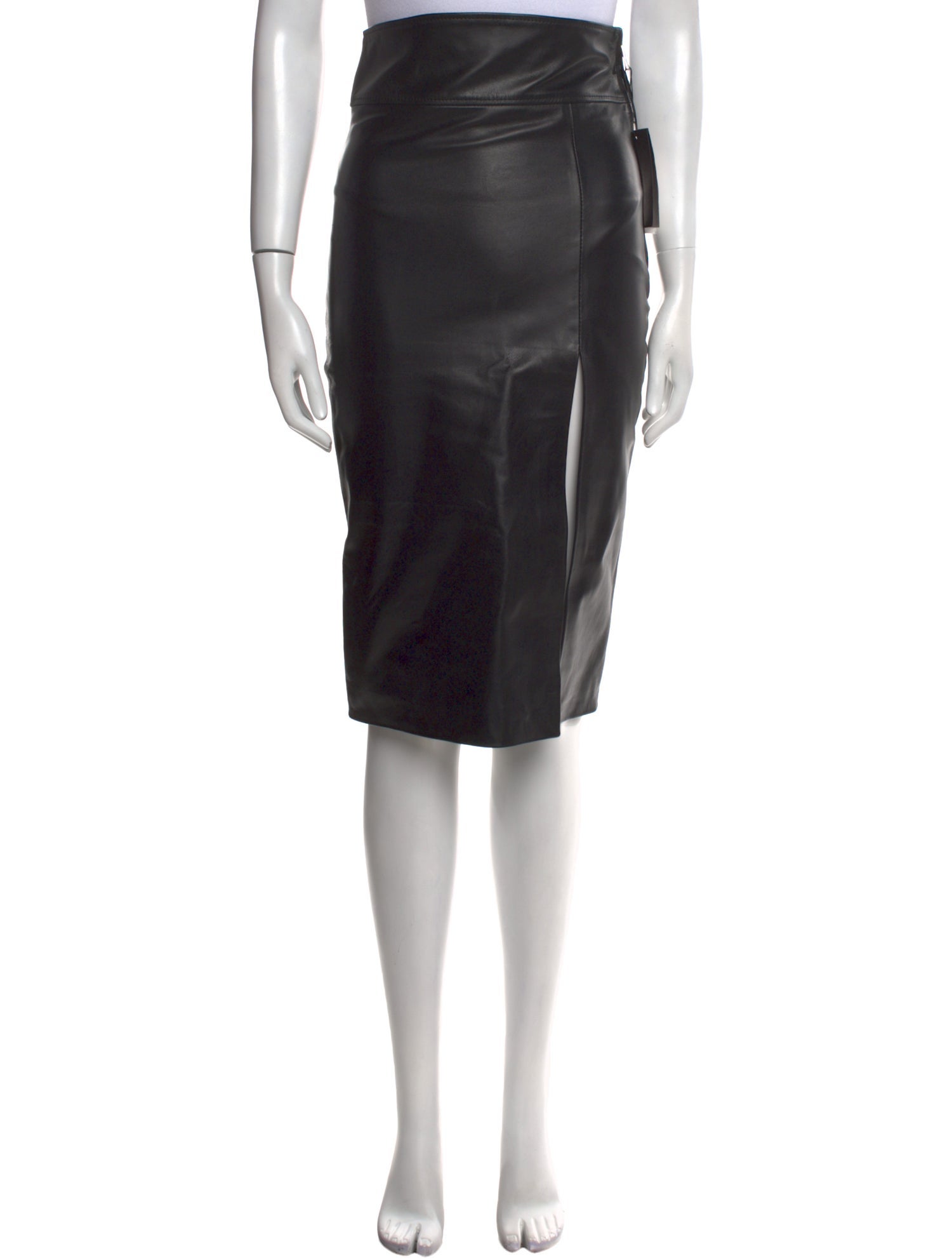 Manokhi Leather Knee-Length Skirt w/ Tags