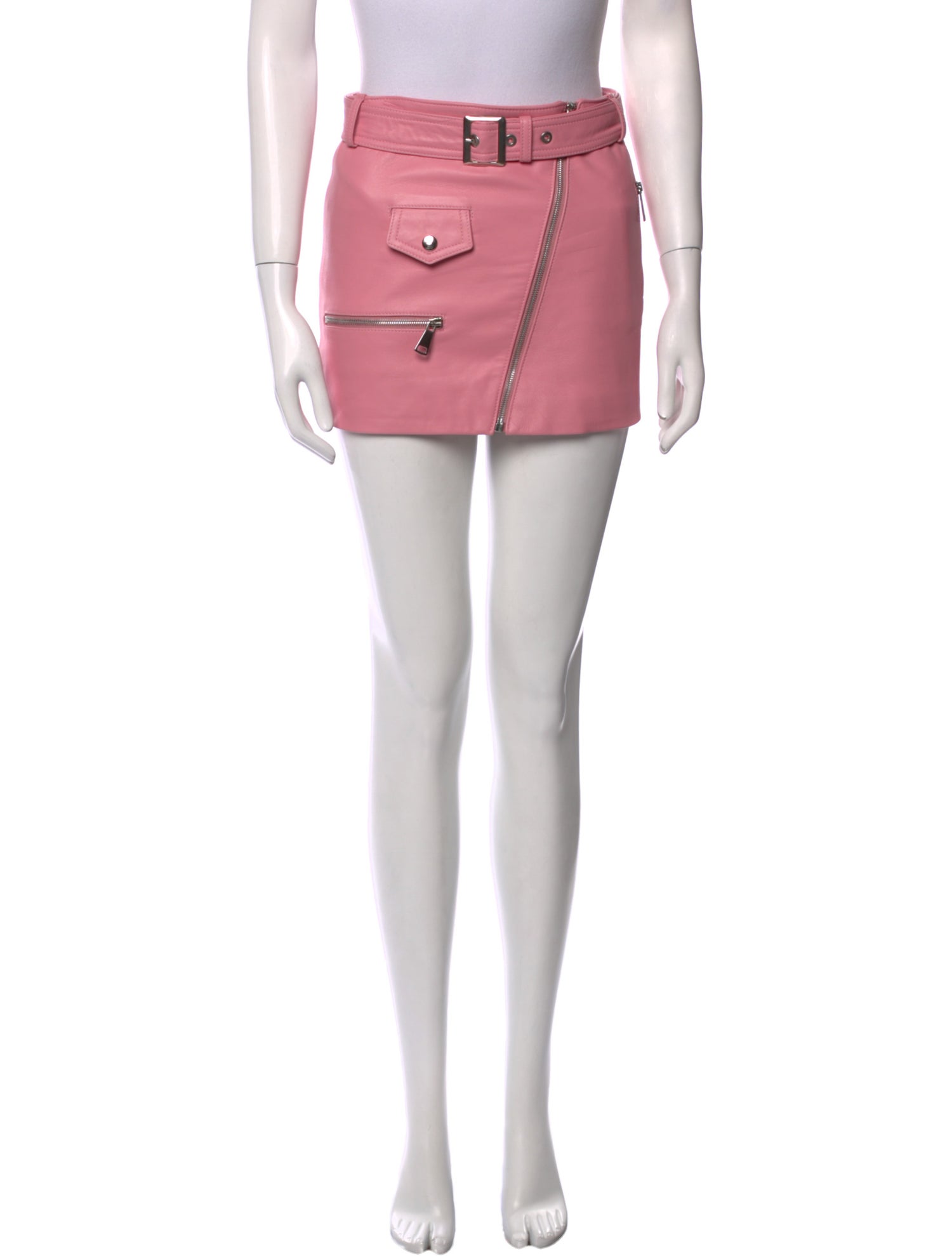 Manokhi Leather Mini Skirt