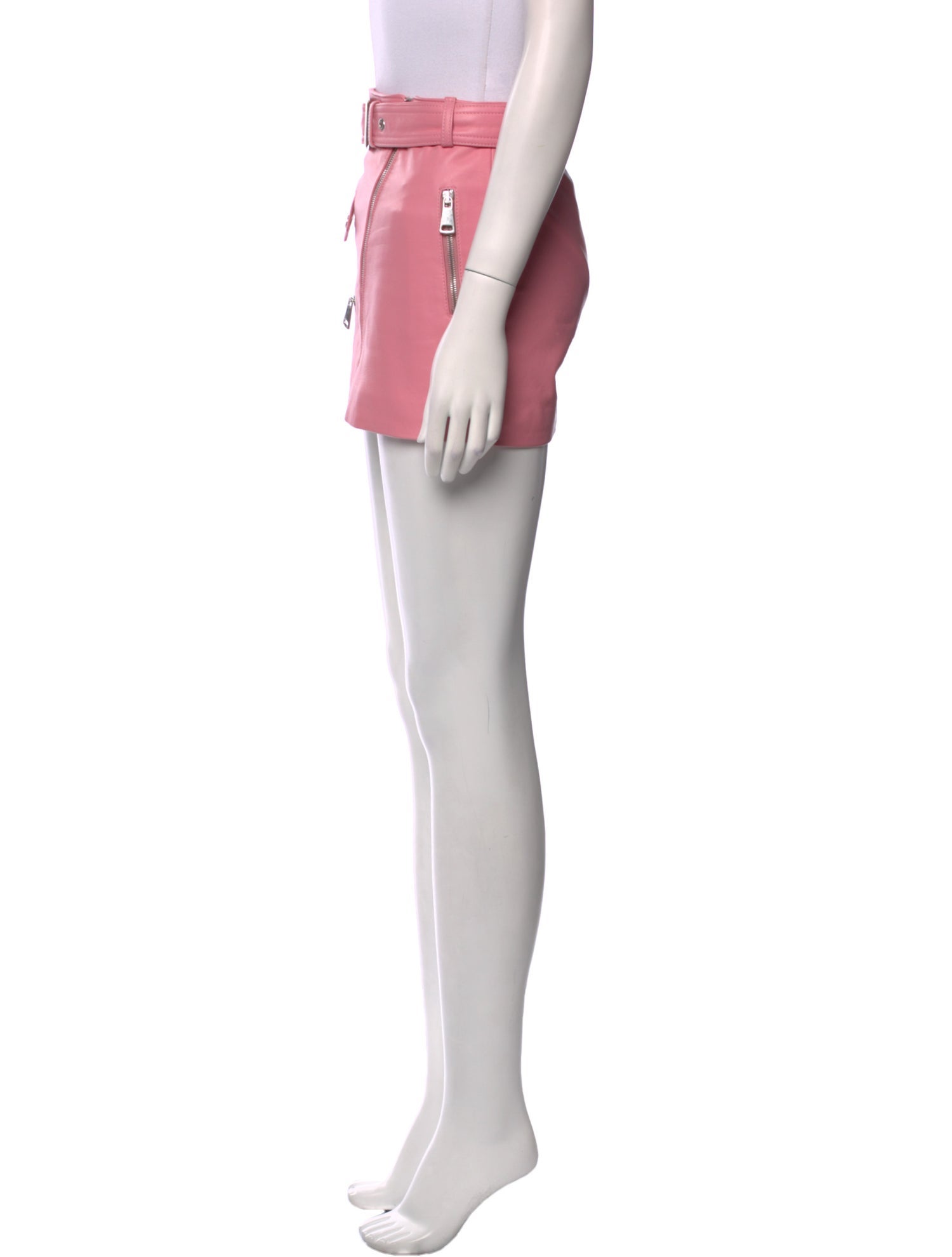 Manokhi Leather Mini Skirt