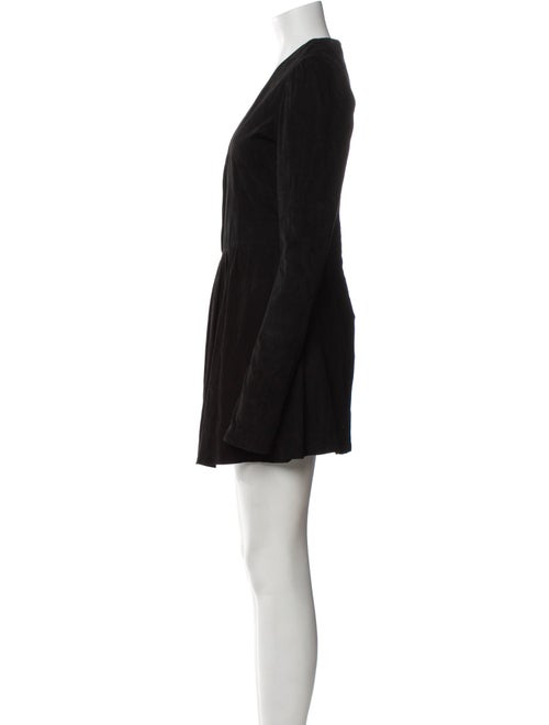 Manokhi Leather Mini Dress