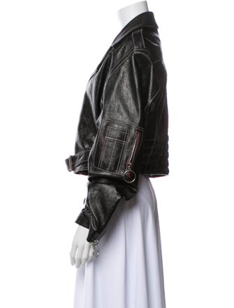 Manokhi Leather Biker Jacket