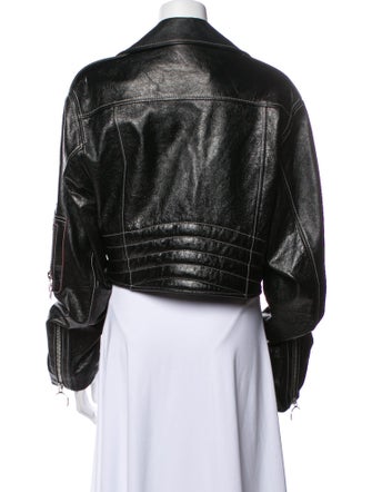 Manokhi Leather Biker Jacket