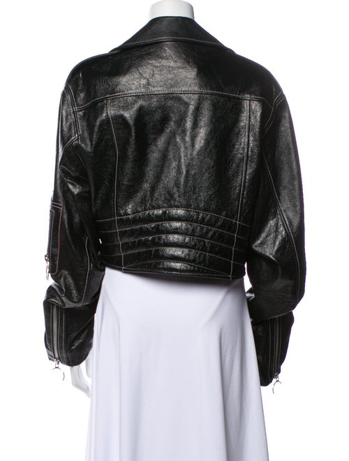 Manokhi Leather Biker Jacket