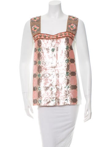 Mantu Sequin Patterned Top