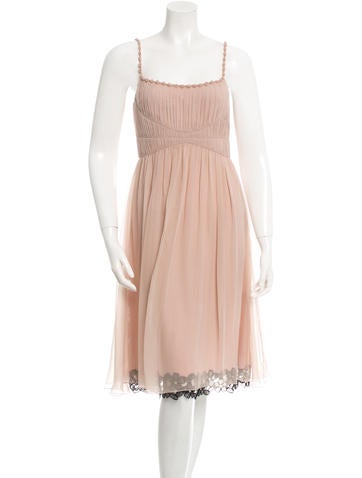 Mantu Pleated Silk Dress