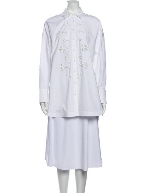 Mantu Long Sleeve Blouse White