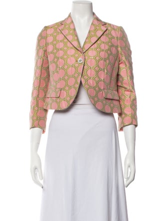 Mantu Polka Dot Print Blazer
