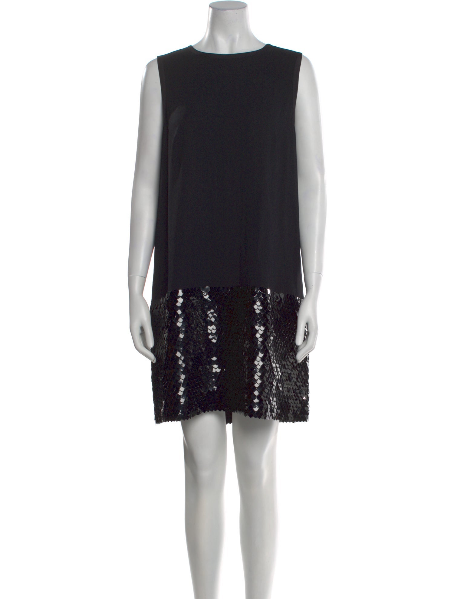 Mantu Crew Neck Mini Dress