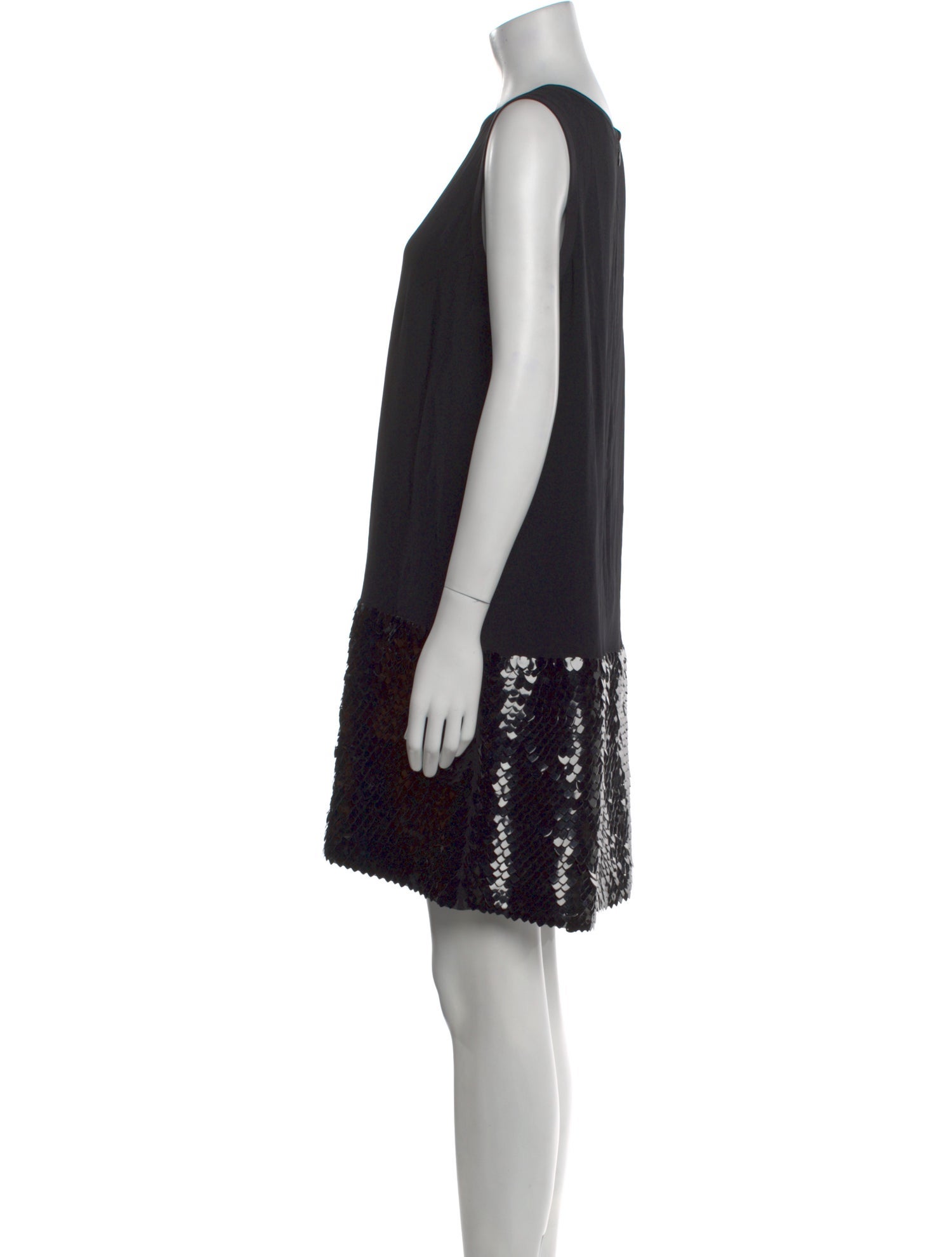 Mantu Crew Neck Mini Dress