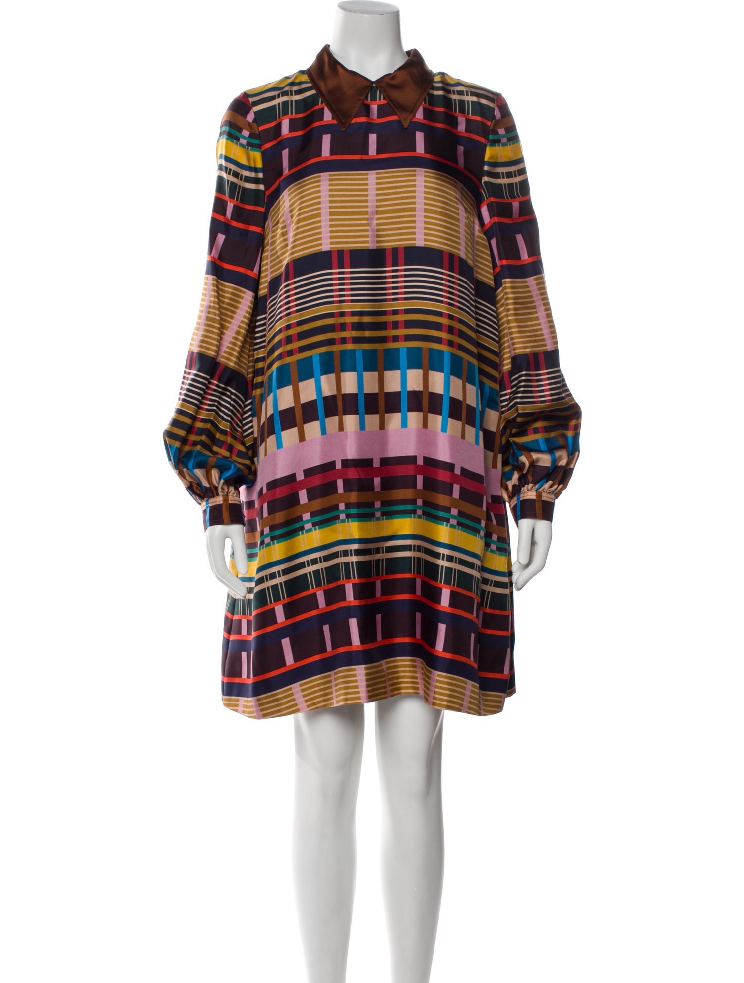 Mantu Silk Knee-Length Dress