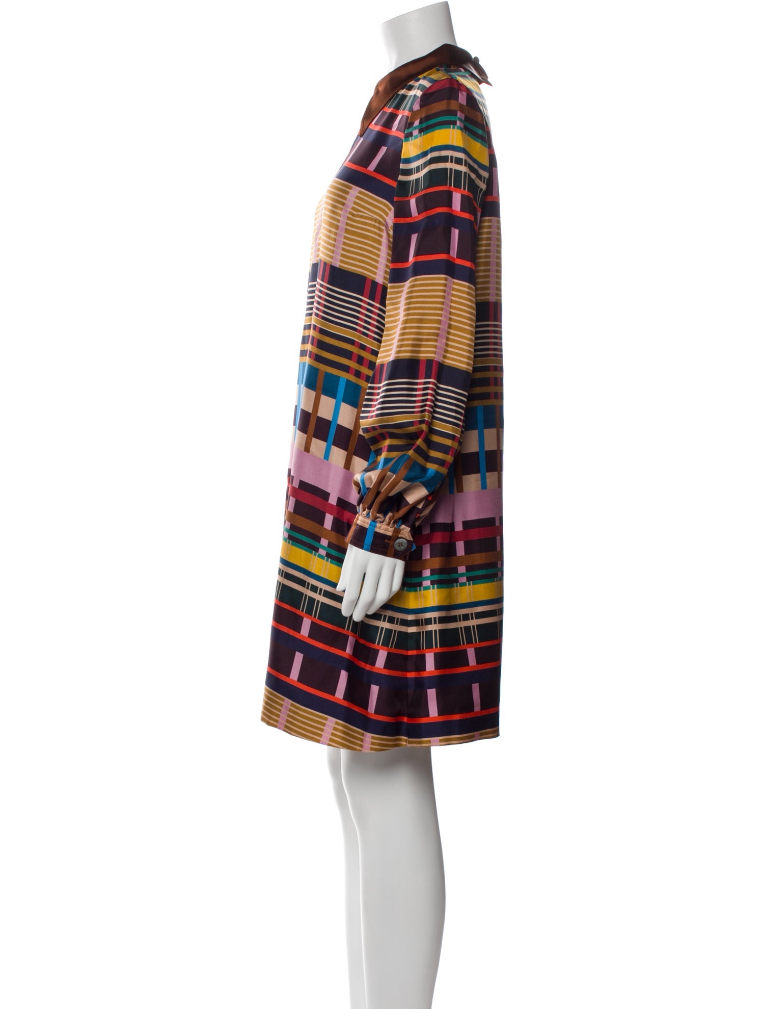 Mantu Silk Knee-Length Dress