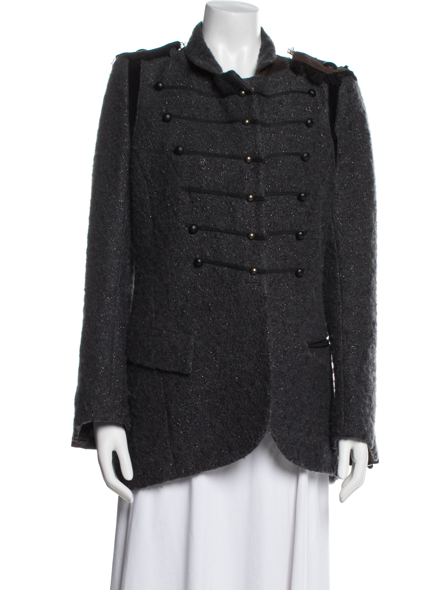 Mantu Wool Tweed Pattern Jacket