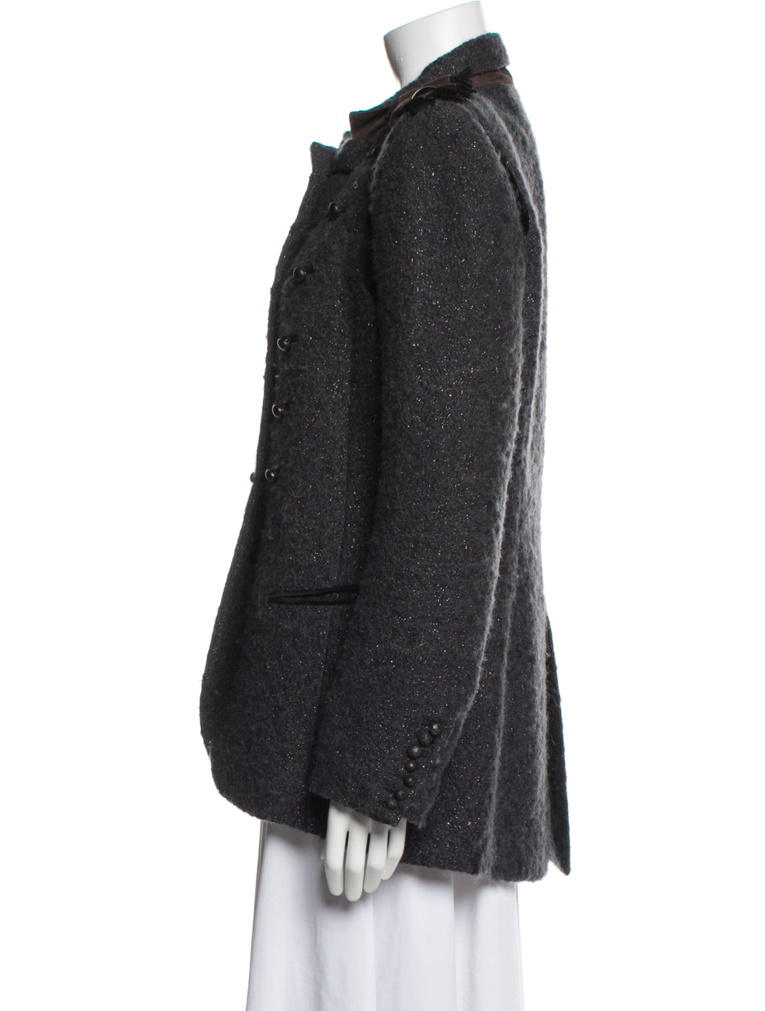 Mantu Wool Tweed Pattern Jacket
