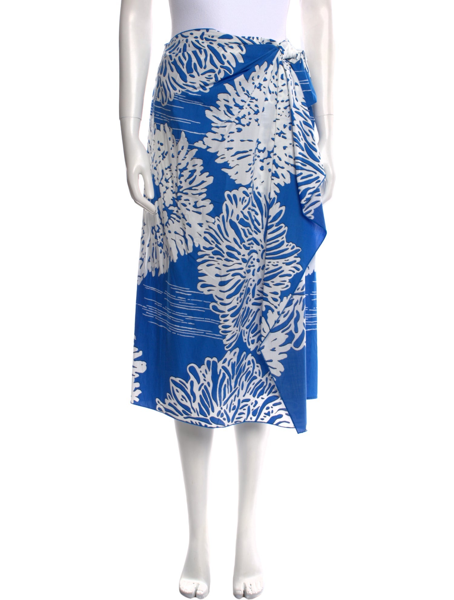 Mantu Floral Print Midi Length Skirt