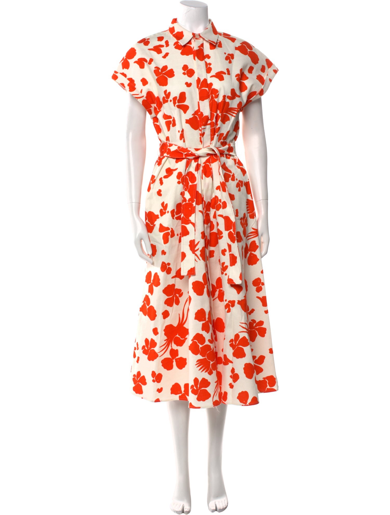 Mantu Floral Print Midi Length Dress w/ Tags