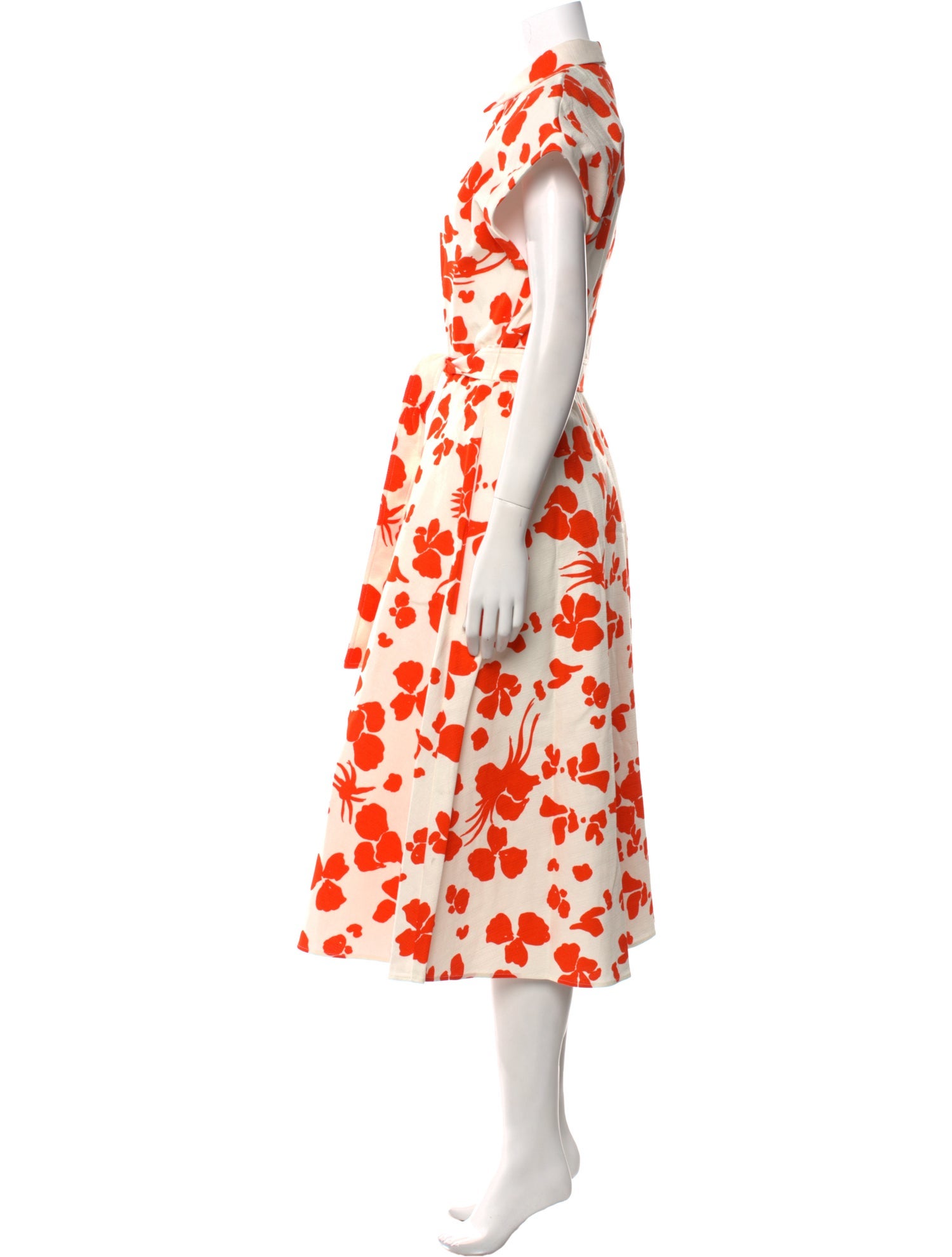 Mantu Floral Print Midi Length Dress w/ Tags