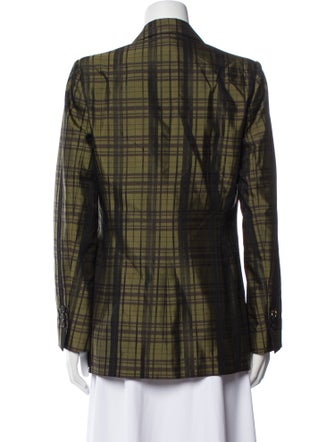 Mantu Wool Plaid Print Blazer