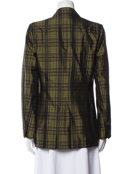 Mantu Wool Plaid Print Blazer