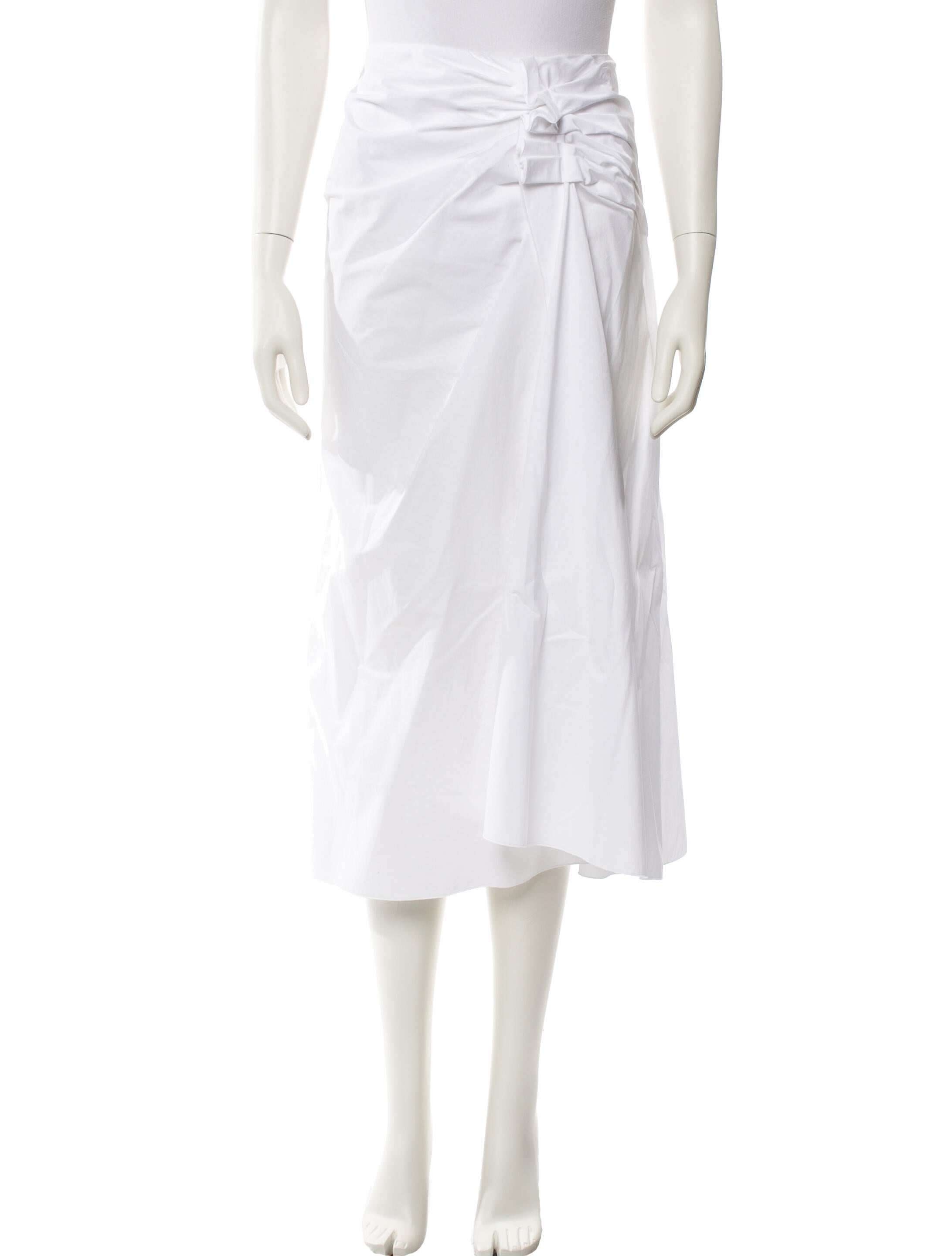 Mantu Pleated Accents Midi Length Skirt w/ Tags