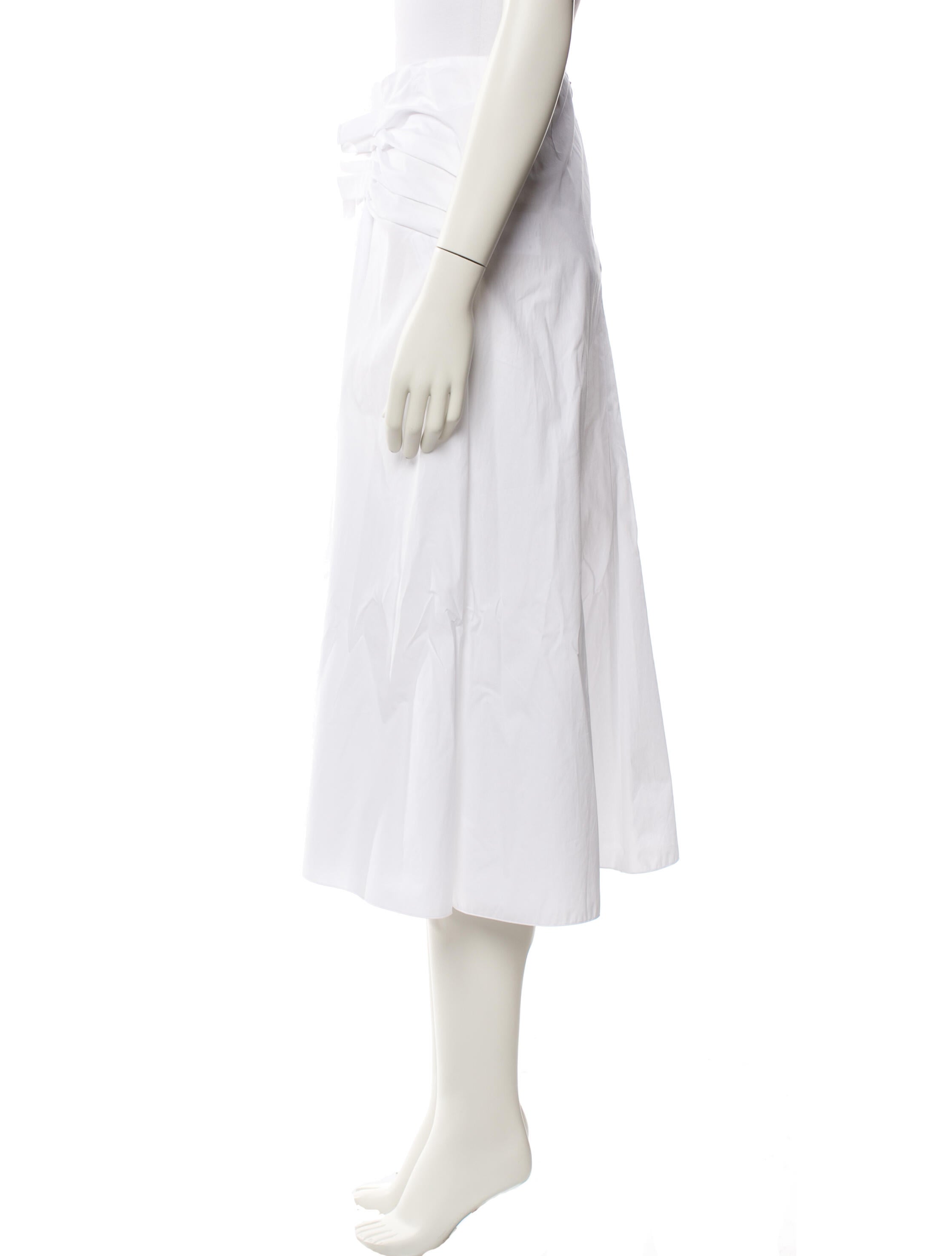 Mantu Pleated Accents Midi Length Skirt w/ Tags