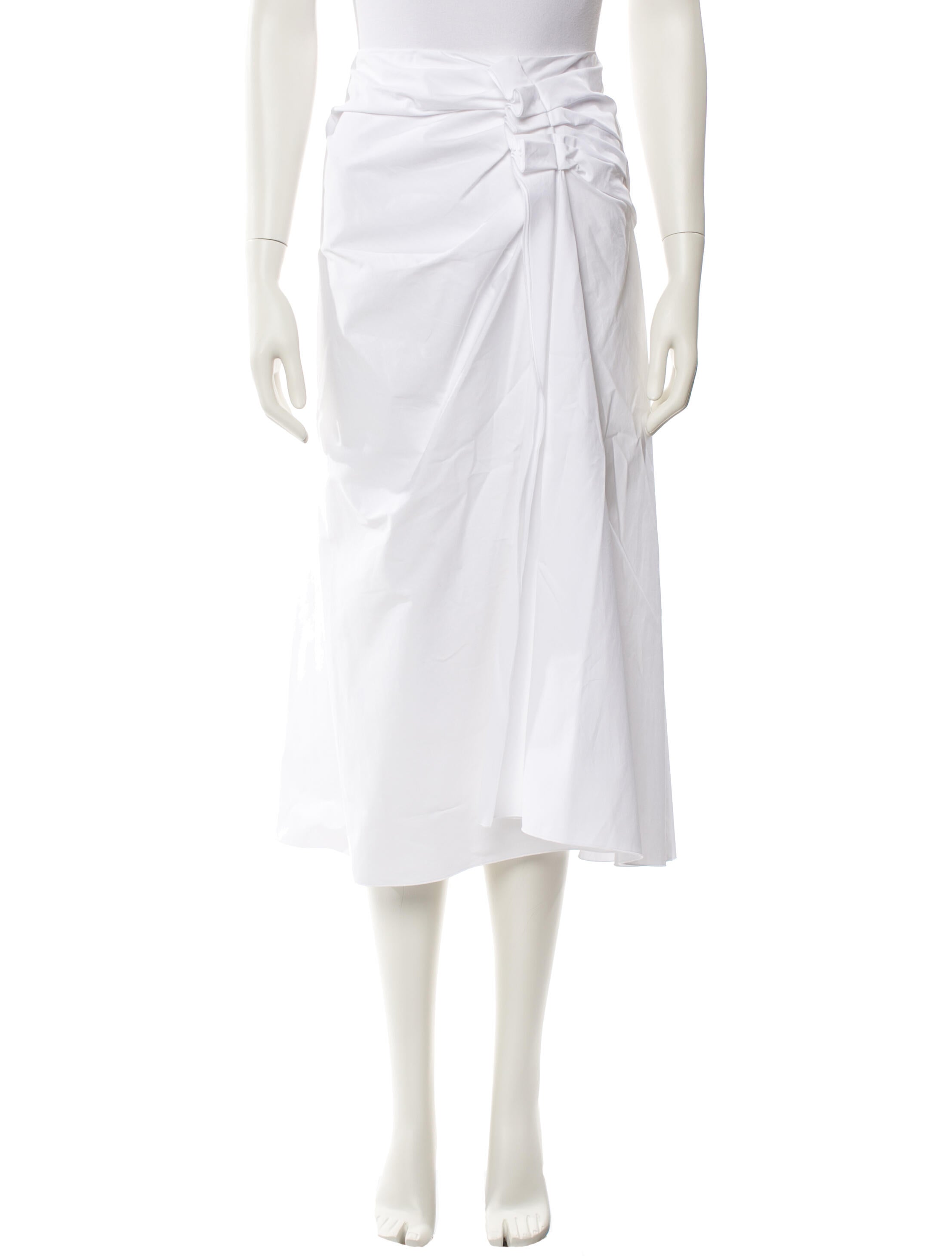 Mantu Pleated Accents Midi Length Skirt w/ Tags