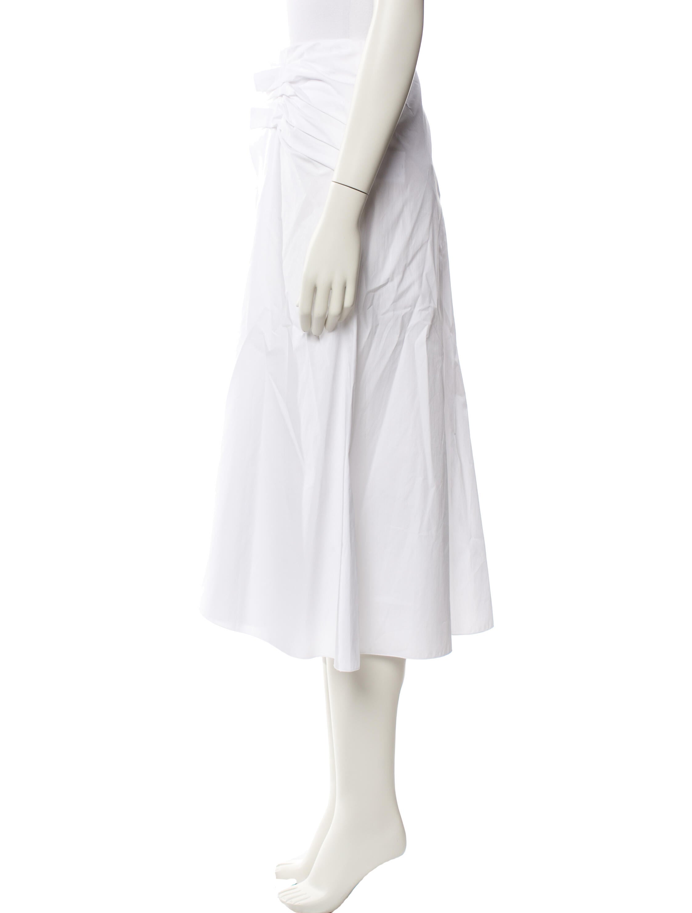 Mantu Pleated Accents Midi Length Skirt w/ Tags