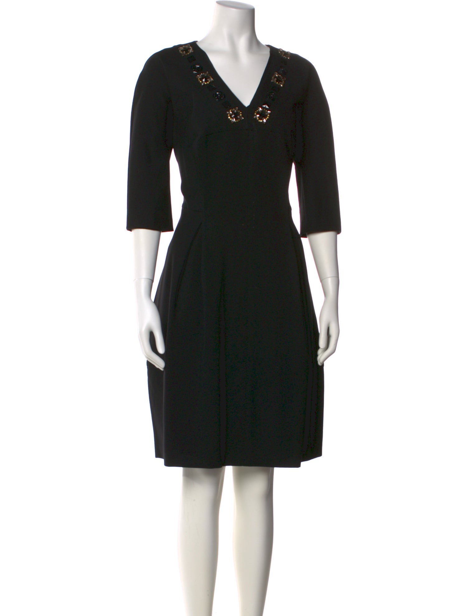 Mantu V-Neck Midi Length Dress