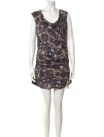Pre-owned Mantù Printed Mini Dress